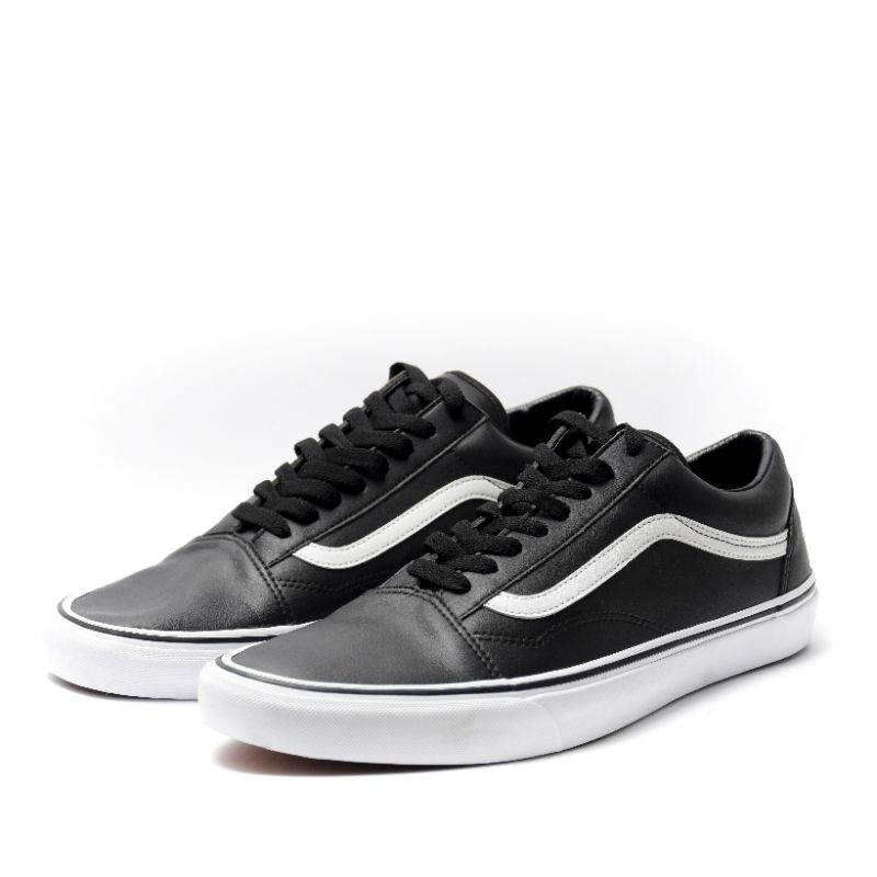Size 47 Sepatu Vans Old School Black Leather 31cm big size