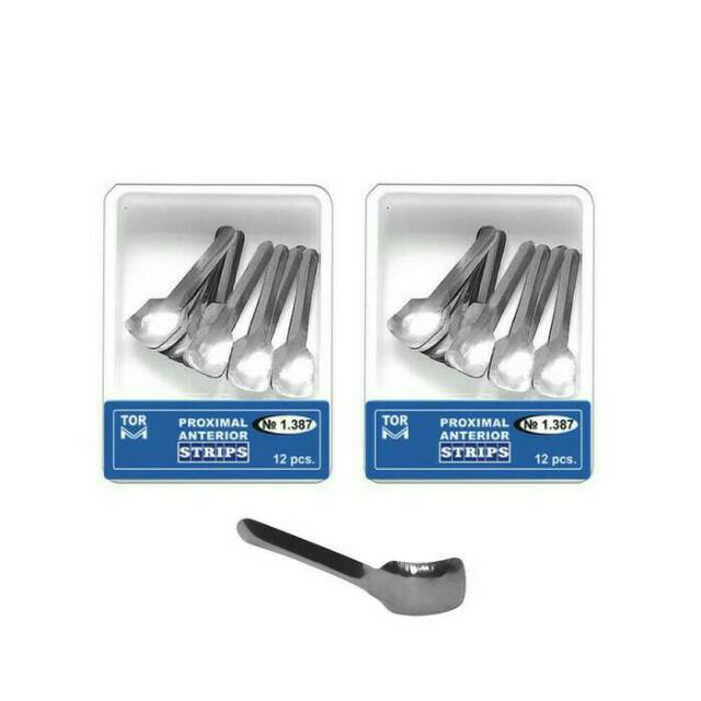 Alice dental anterior proximal matrix strip TOR ORIGINAL metal matriks sendok gigi depan ORI logam