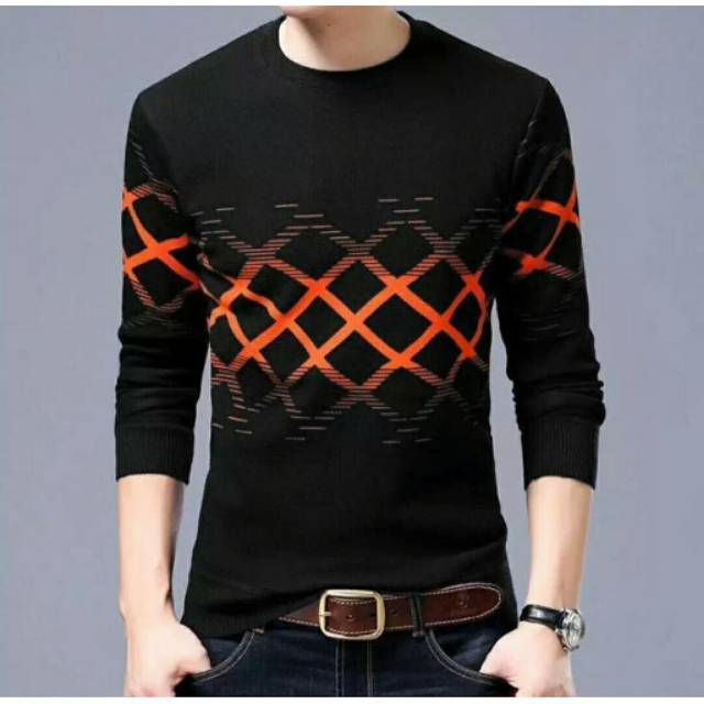  SWEATER  RAJUT  PRIA NEST ORANGE BEST QUALITY Shopee  Indonesia