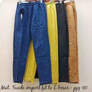  Celana  Suede  Strech Tali Serut Suede  Pants Aliz Pants 