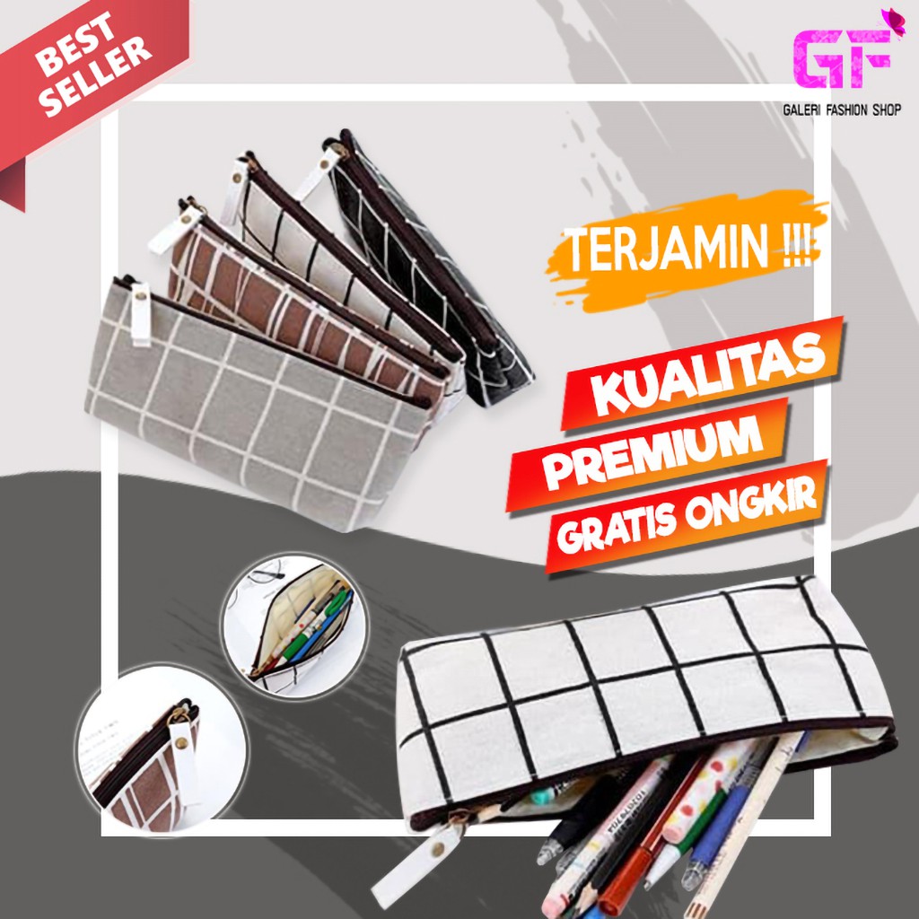 

TEMPAT PENSIL SEKOLAH KOTAK PENSIL ALAT TULIS POUCH ANAK MOTIF GARIS KANVAS IMPORT LUCU MURAH GF180