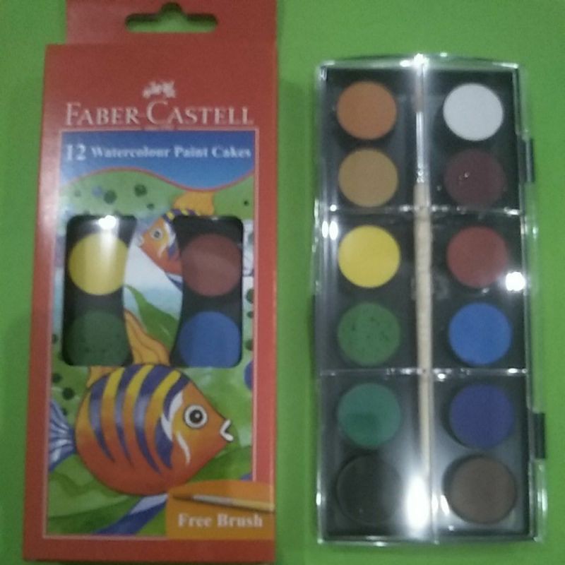 

Cat air faber Castell Watercolour paint cakes isi 12