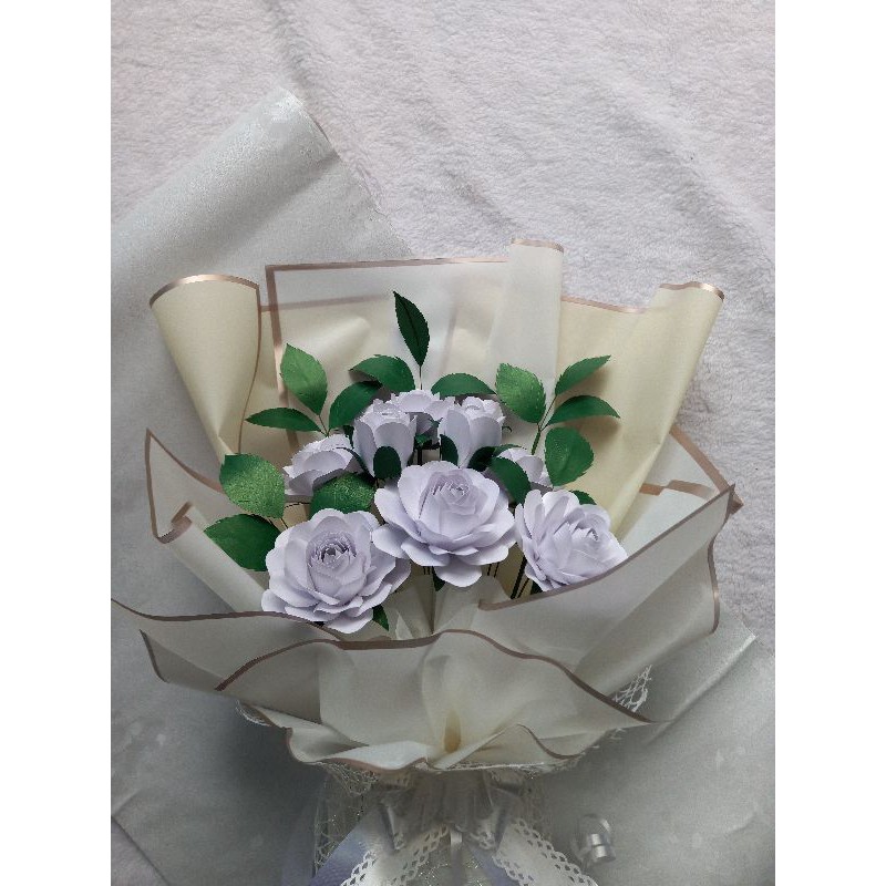 

BUKET BUNGA KERTAS WARNA PUTIH