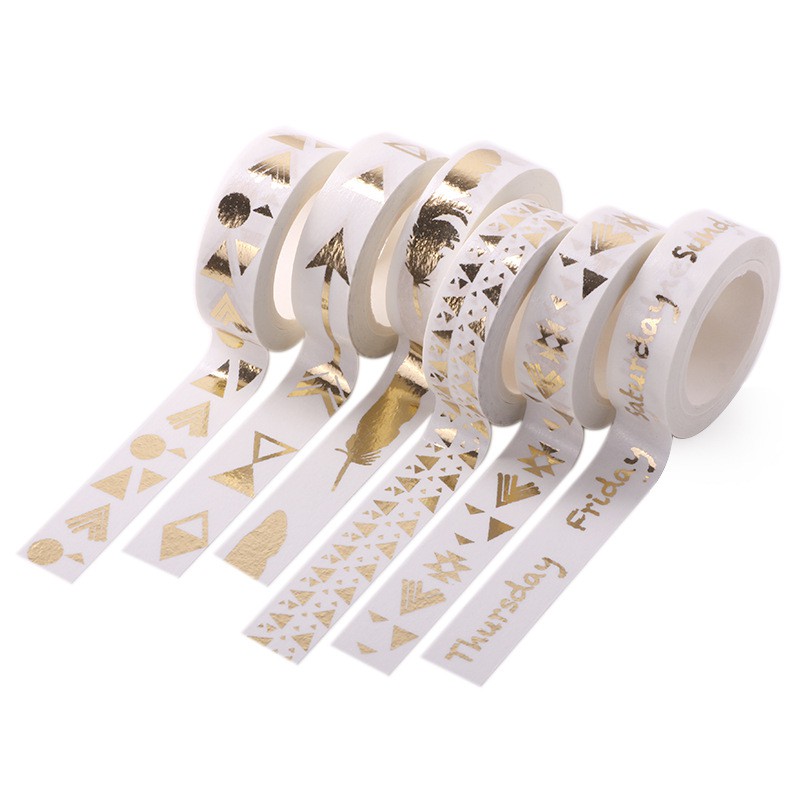 

【 PROMO】Washi Tape DIY Gold Mewah