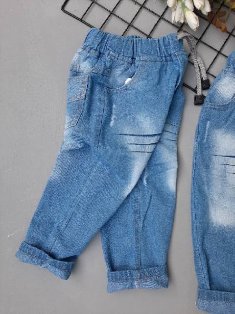 Celana soft jeans anak