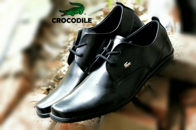 Top Seller☆ TOOS VAS Sepatu Pria Crocodile Pantofel Tali Pendek Kulit Swedian Formal Kerja