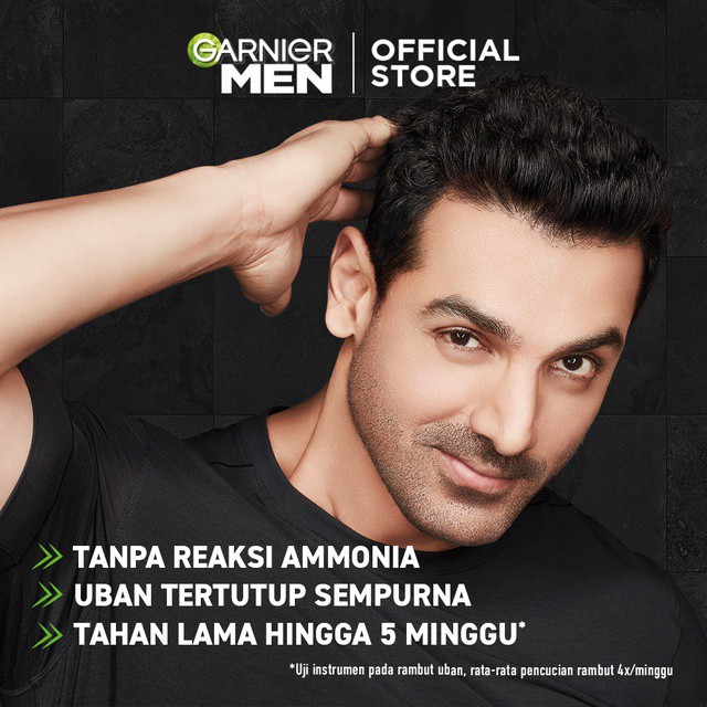 Garnier Men Shampoo Color - Pewarna Rambut Pria Semudah Shampoo