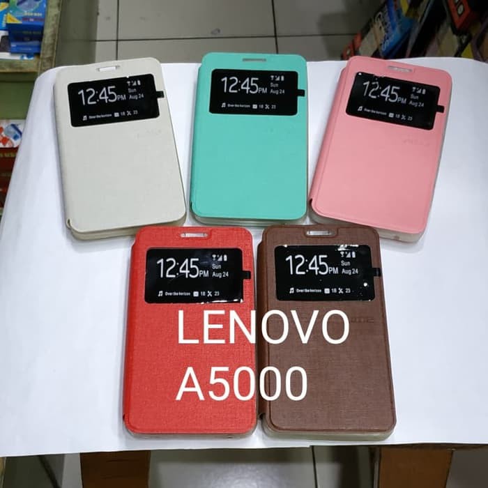 LENOVO A5000 sarung flip cover ume / sarung model buku MANTUL