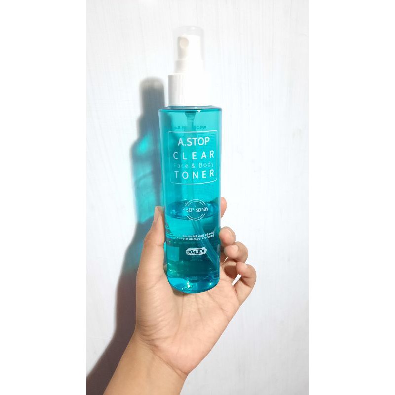 A stop clear face and body toner