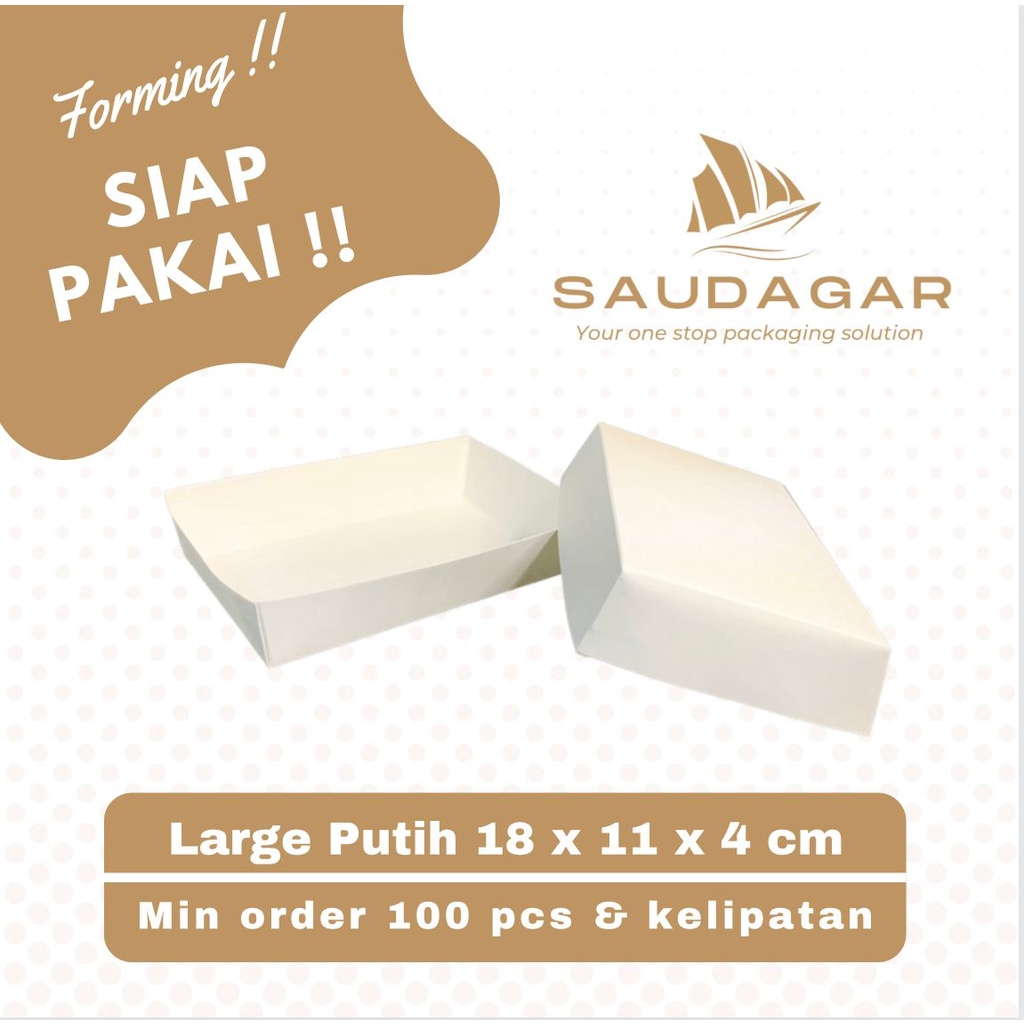 Paper food tray / wadah / nampan makanan kertas