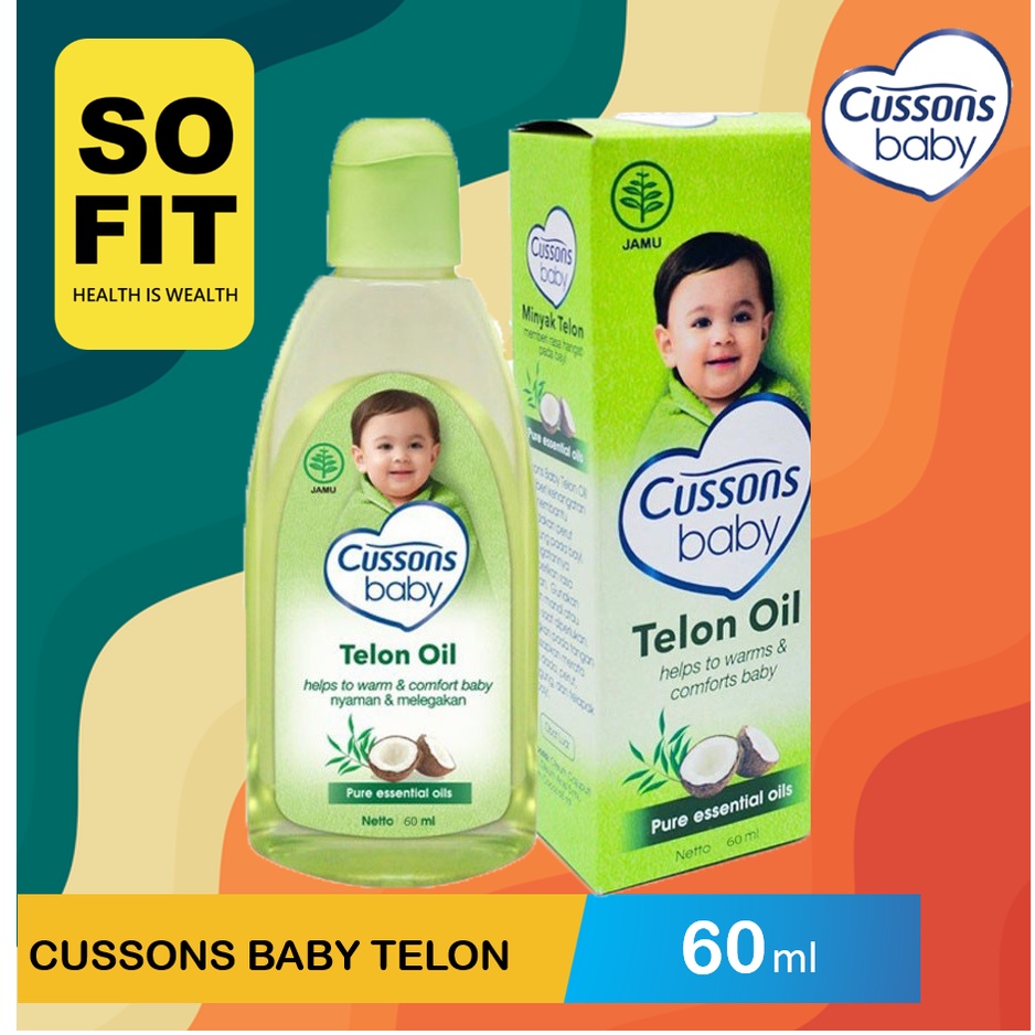 Cussons Baby Telon Oil Biasa 60 ml / Minyak Telon Cussons