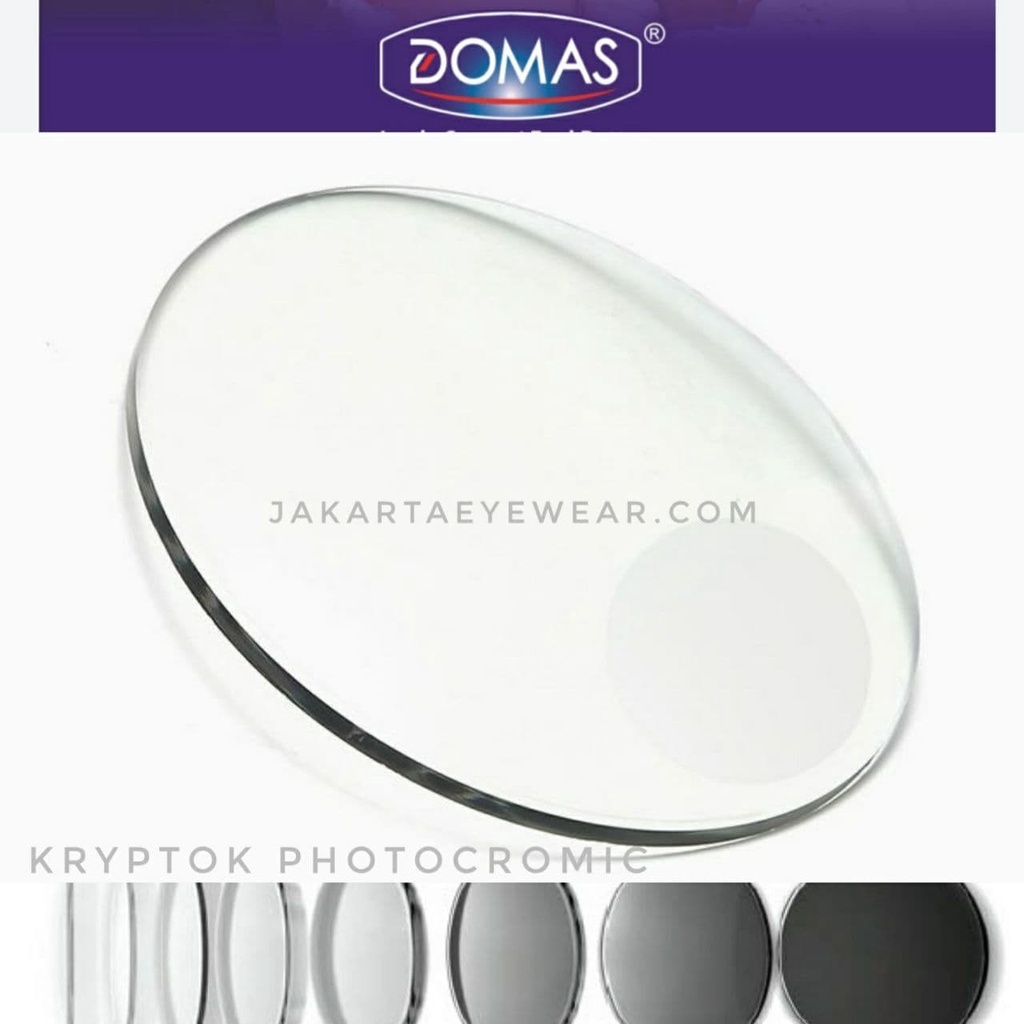 Lensa Domas Kryptok Photocromic Kryptok Kriptok PGX Jauh dan dekat Batas Bulat