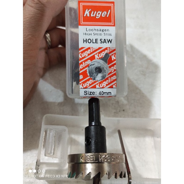 HOLE SAW BESI KUGEL HSS 40MM / MATA BOR LUBANG BESI HOLESAW KUGEL 40MM