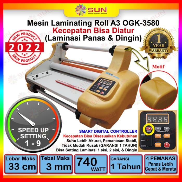 

Mesin Laminasi Laminating Roll A3 - Hot Roll Laminator OGK 3580