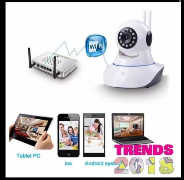 IP Camera CCTV P2P dual antena night vision