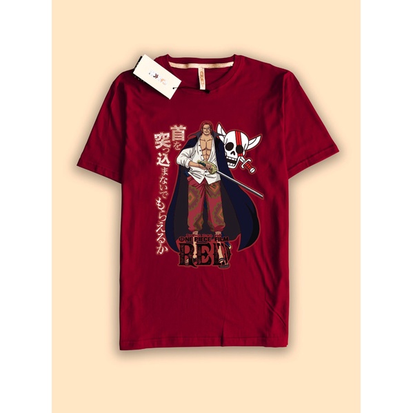 Kaos Tshirt Anime One Piece RED Shanks