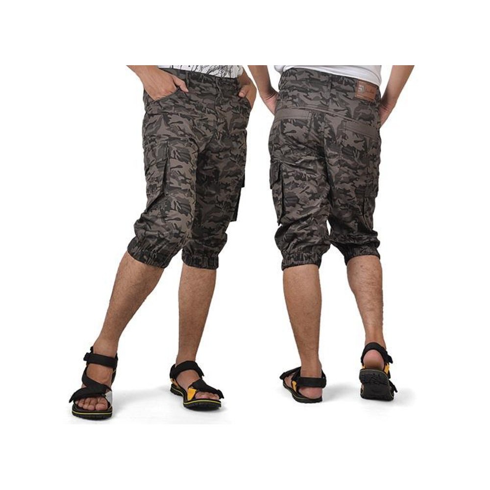 NEW Celana Pendek Tiga Per Empat Cargo Model Army Pria Chino Celana Keren