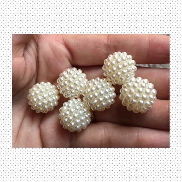 Mutiara berry bulat 16mm (12pcs)