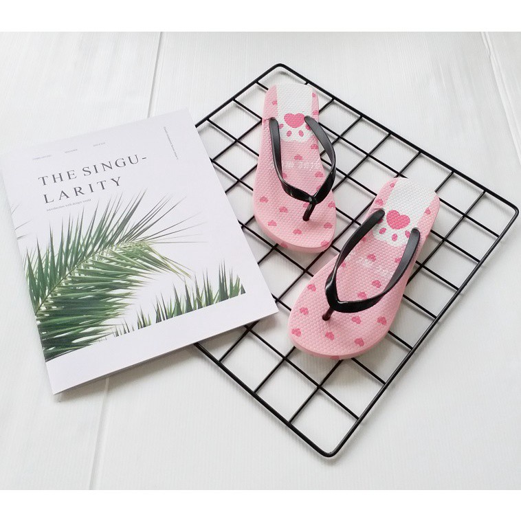 gos NEW ERA LB CNC 56 FL Sandal Japit Motif  Flamingo &amp; PUFFY IMPORT GIVE ME LOVE, IMPORT STRAWBERRY KOTAK Sandal Wanita Japit Casual