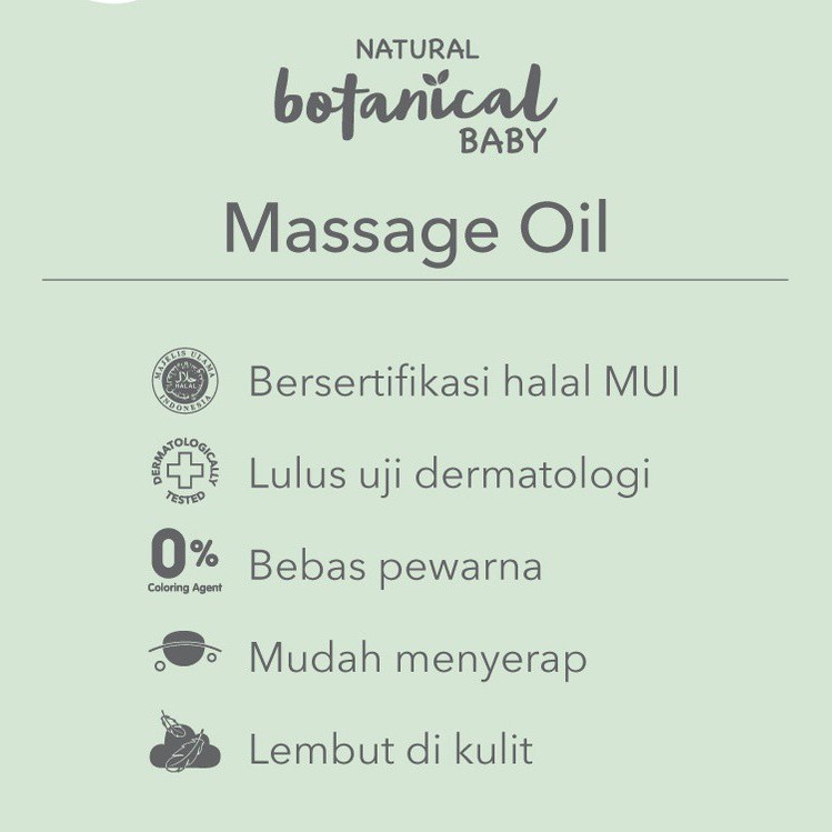 Pigeon Botanical Baby Massage Oil 100ml