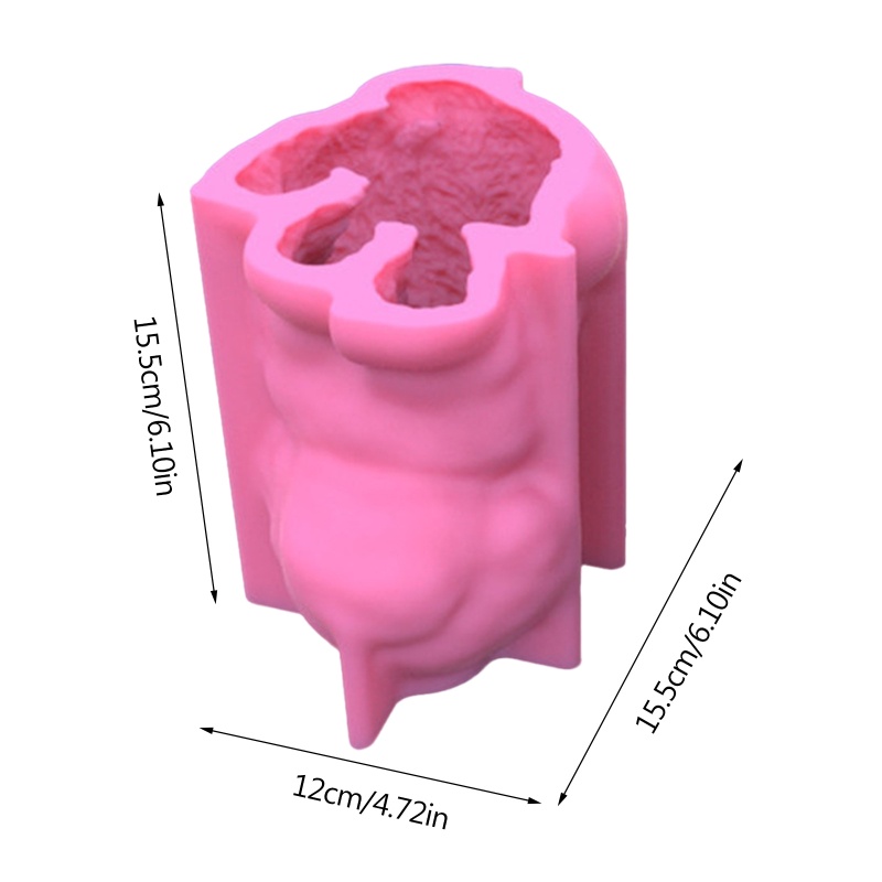 Siy Cetakan Resin Epoksi Bentuk Anjing Besar 3D Untuk DIY Perhiasan