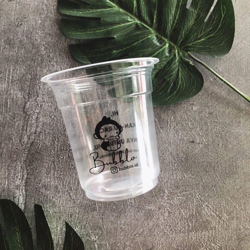 Sablon Cup Gelas Plastik Starindo 14oz 16oz 5gram