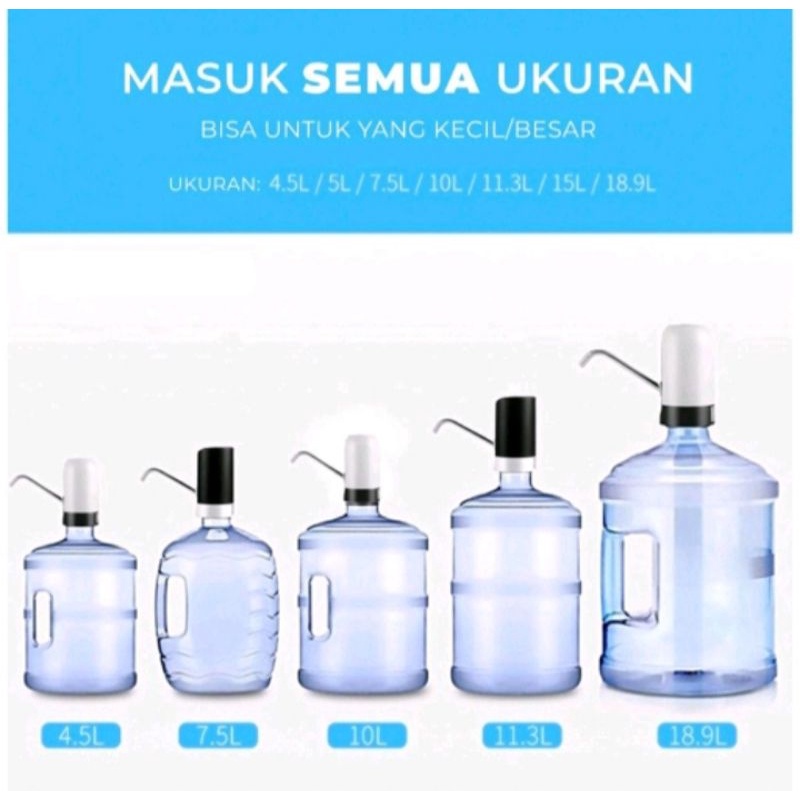 DISPENSER GALON AIR MINUM POMPA GALON ELEKTRIK/POMPA AIR MINUM RECHARGABLE ELECTRIC MURAH