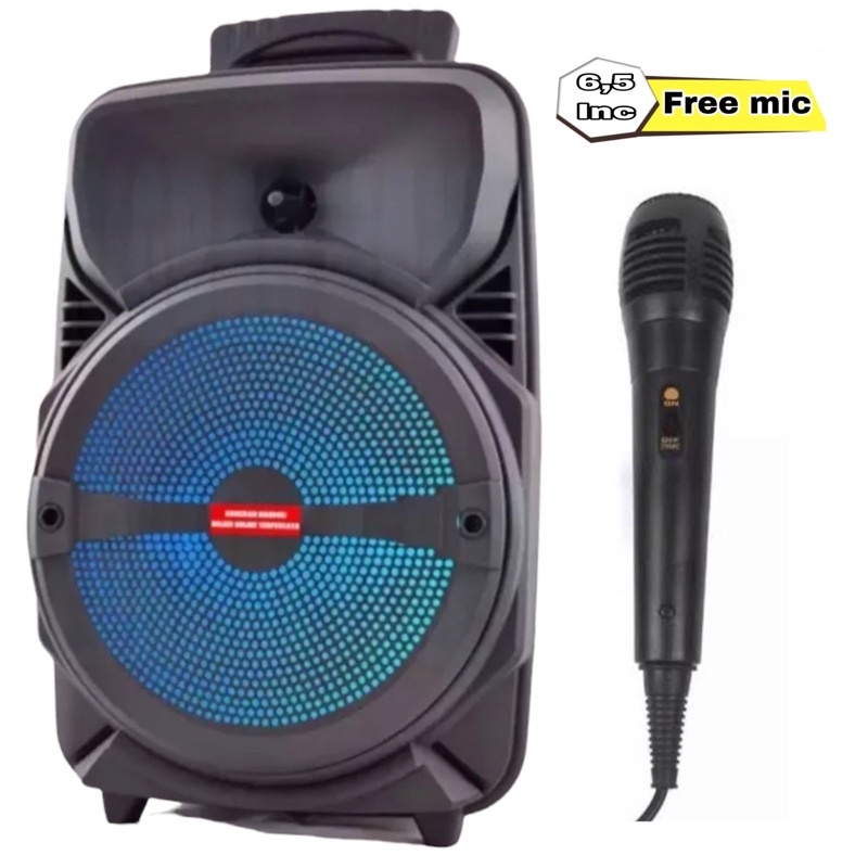 COD New Speaker Aktif Bluetooth Kimiso 3381 Bonus Mic/Speaker Bluetooth Karaoke Outdoor