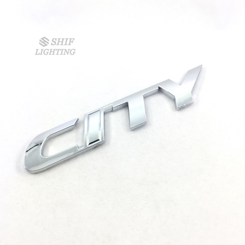 1Pc Stiker Emblem / Badge Tulisan CITY Bahan ABS Untuk Bagasi Belakang Mobil Toyota