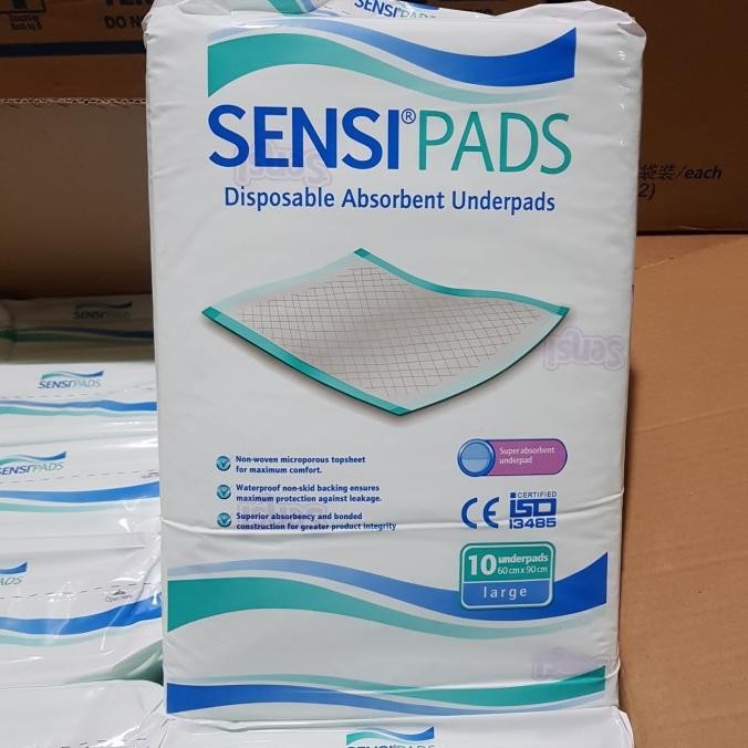 Sensi Underpad / Under Pad / Perlak / Sensipad Alas Tidur 10pcs 90x60