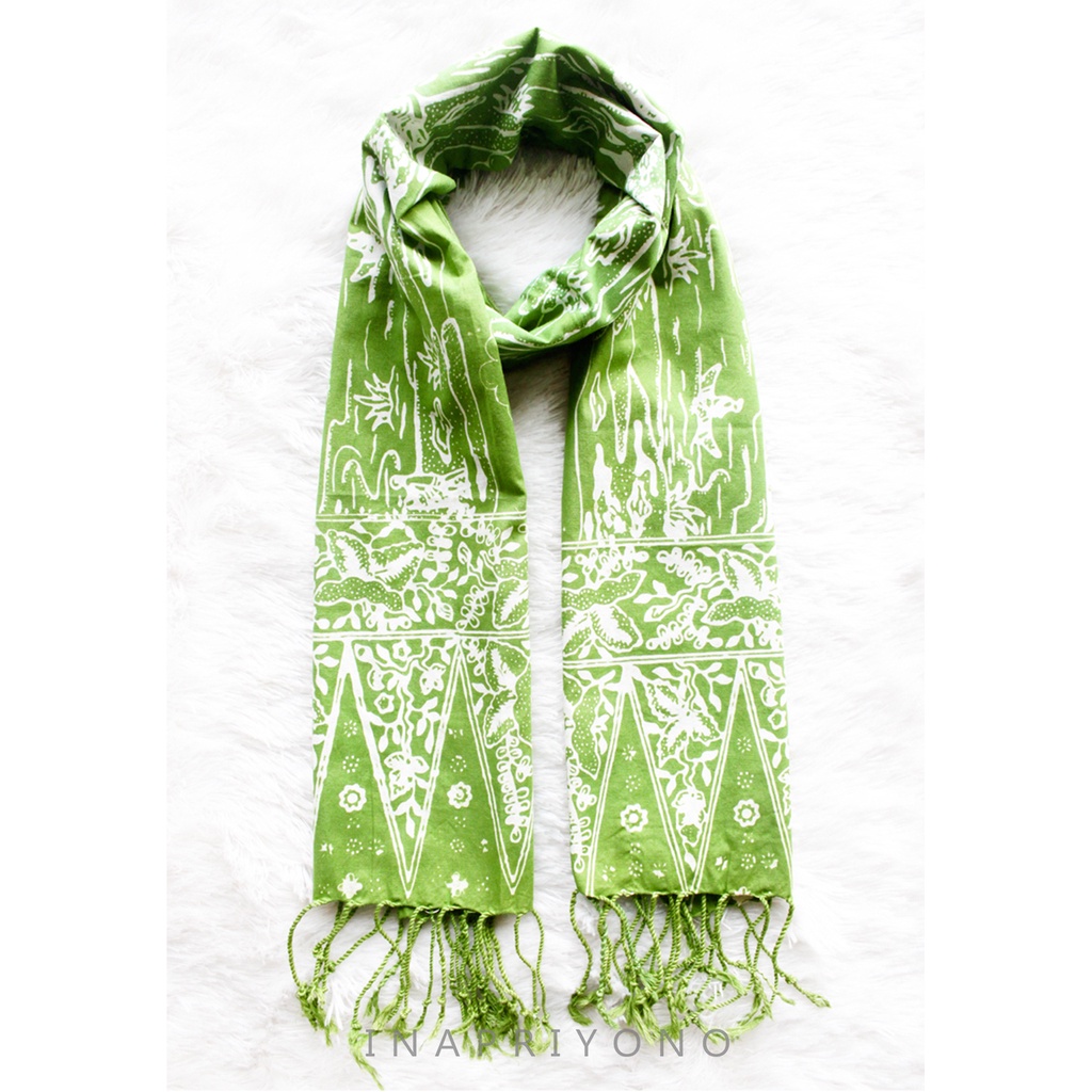 SYAL / PASMINA BATIK SEMARANG Katun Hijau by Ina Priyono