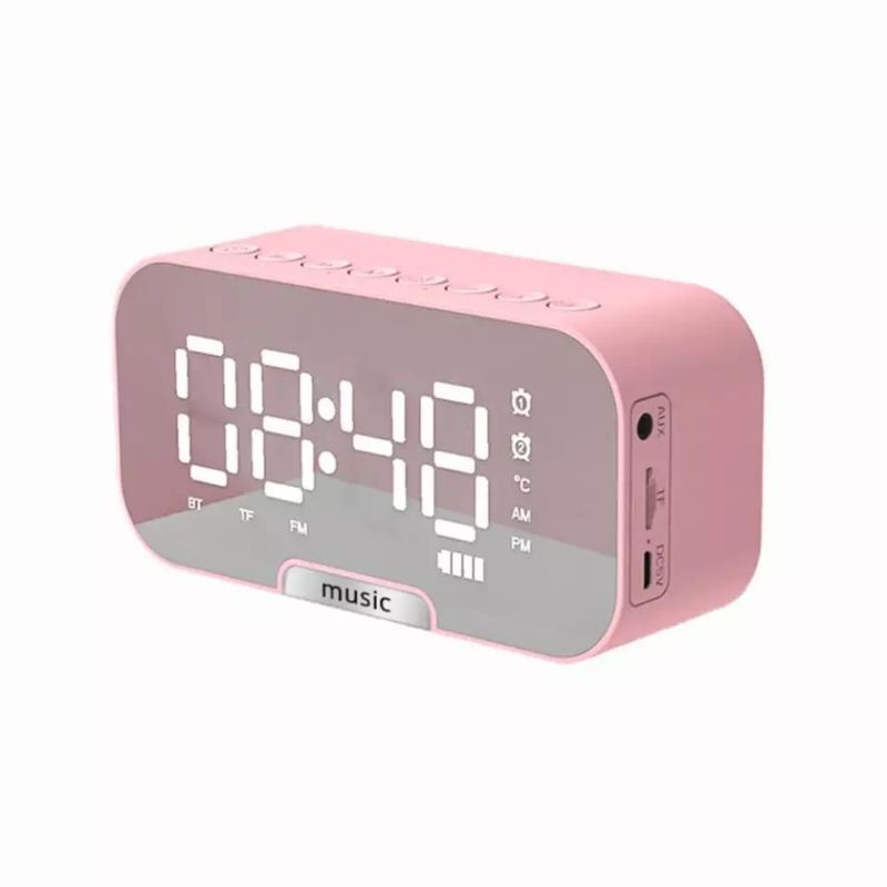 JAM MEJA DIGITAL / JAM ALARM Q5 BLUETOOTH SPEAKER MIRROR DISPLAY