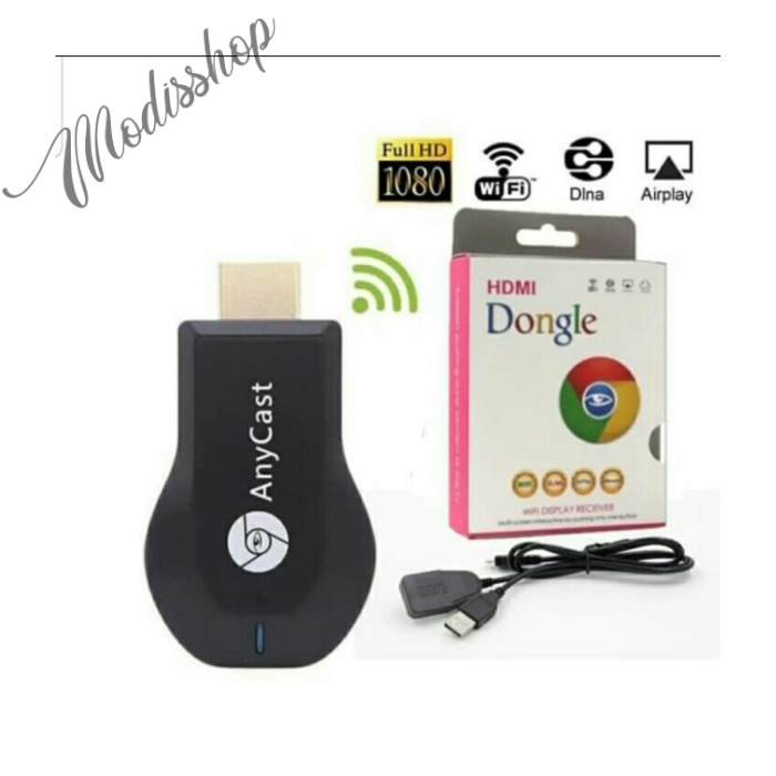 HDMI DONGLE ANYCAST WIFI DISPLAY RECEIVER HDMI RECEIVER TV DONGLE - MERAH