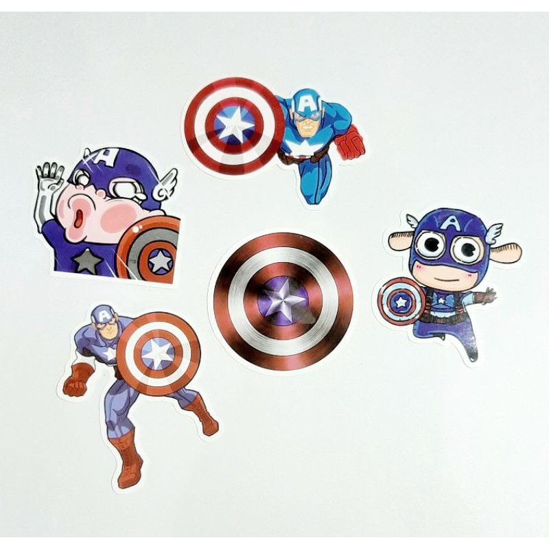 

Stiker Set Motif Gambar Captain America untuk Dekorasi