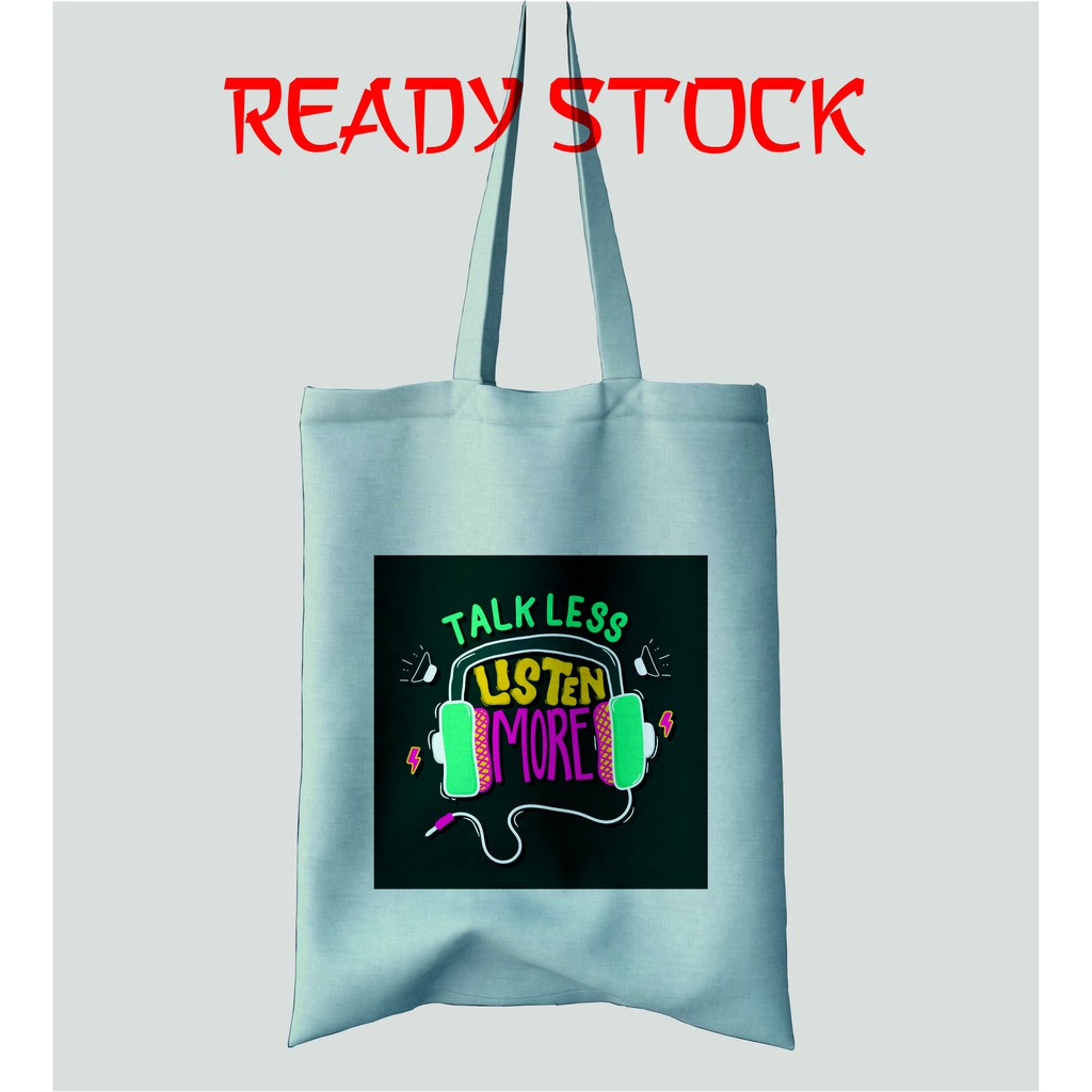 Totebag Premium - Canvas Drill - Bukan Blacu - Tas Fashion Wanita -  RS09