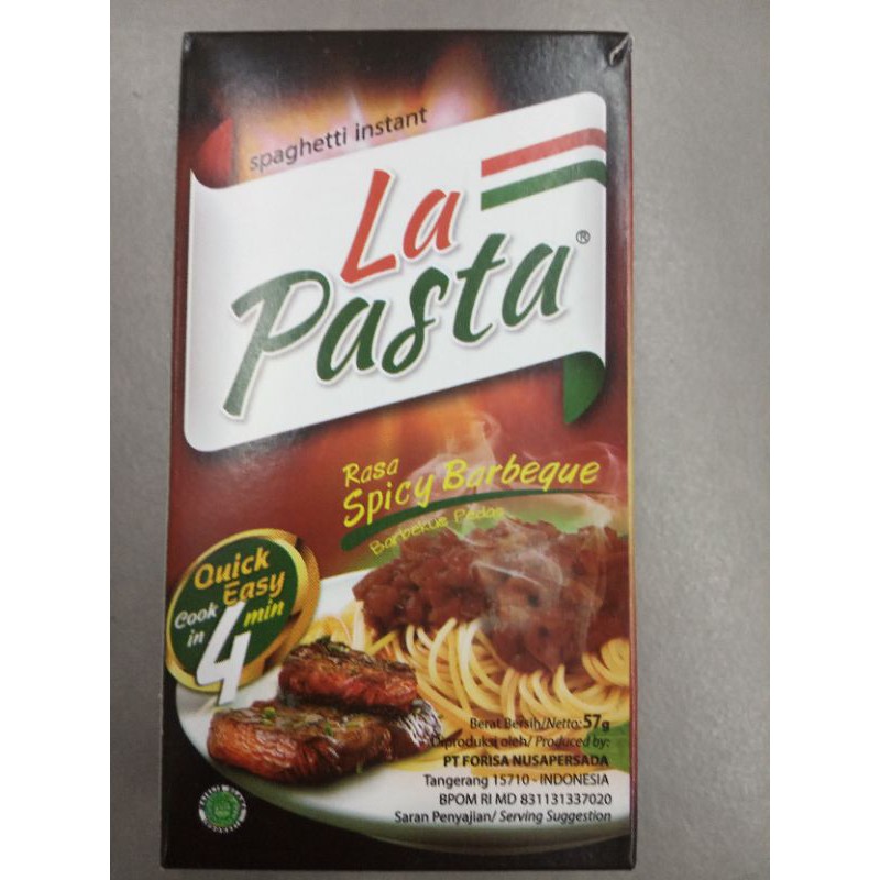 

la pasta spicy barbeque 57g