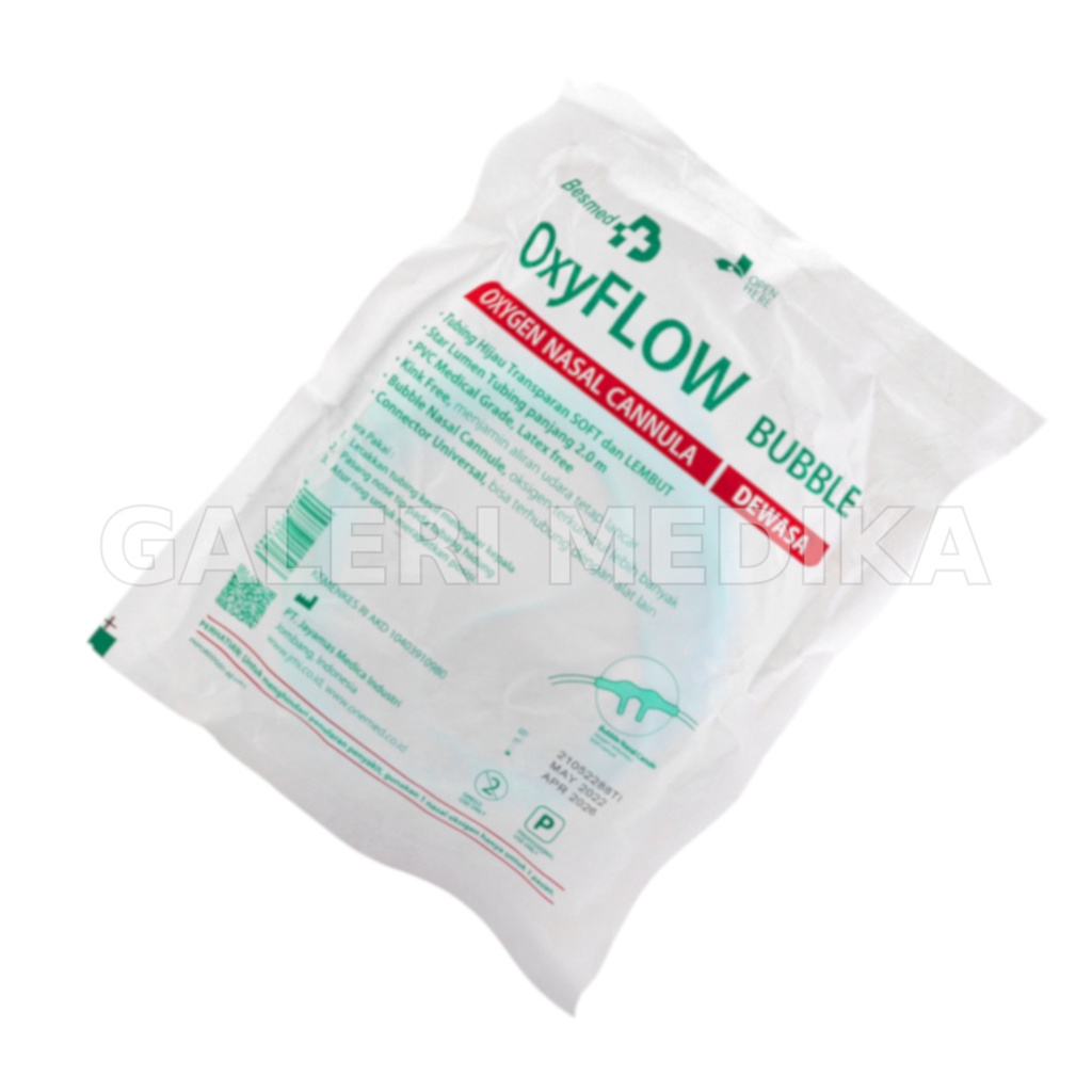 Selang Oxygen / Selang Oksigen Oxyflow Nasal Oxygen Cannula Dewasa