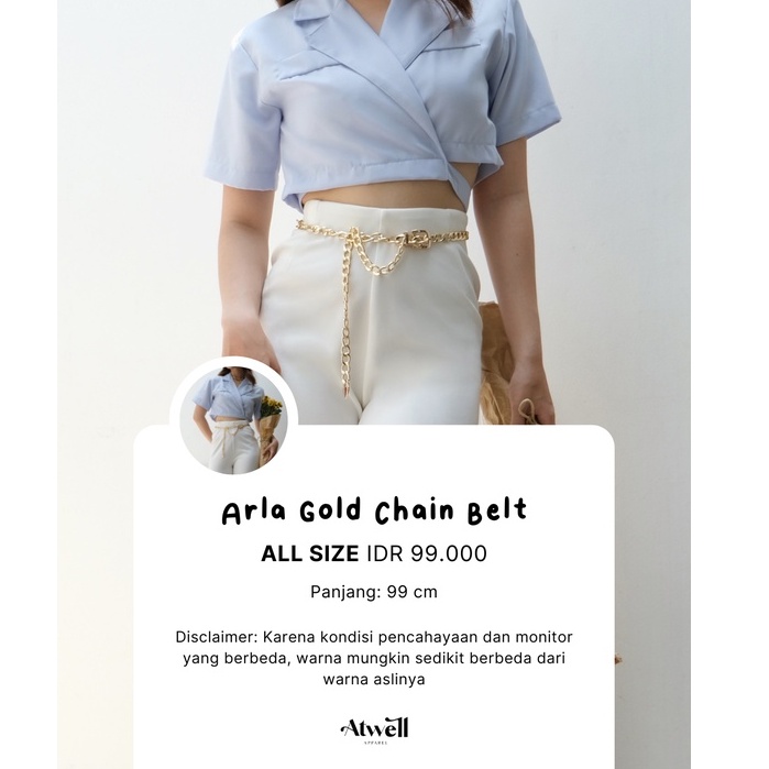 Arla Gold Chain Belt