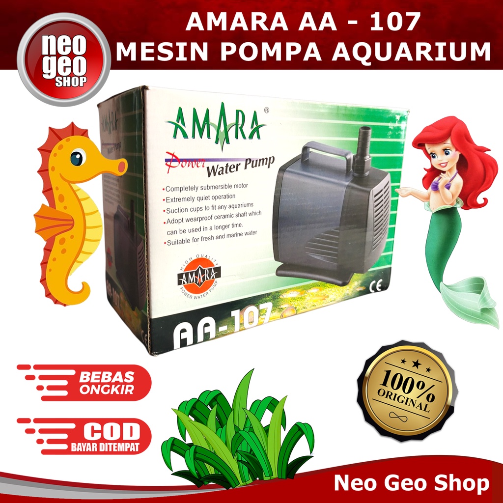 AMARA AA107 AA 107 Mesin Pompa Air Celup Pompa Kolam Aquarium