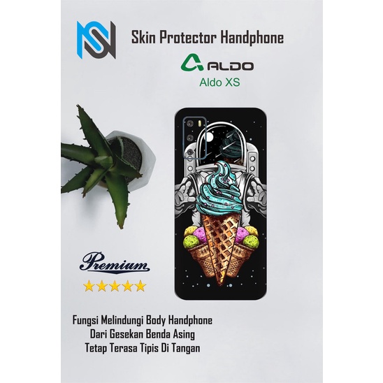Isi 2pcs Garskin Hp Aldo XS Motif astro - Free Custom Motif
