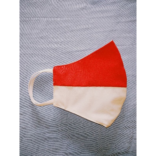 MASKER KAIN MERAH PUTIH