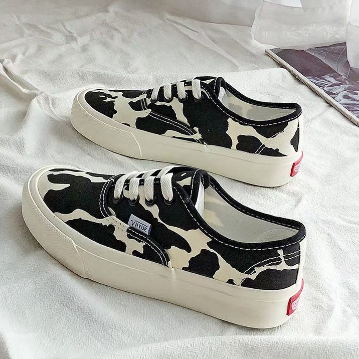 Kano style Sepatu Wanita Kanvas Motif Casual Sneakers Shoes Premium High Quality Impor Terbaru