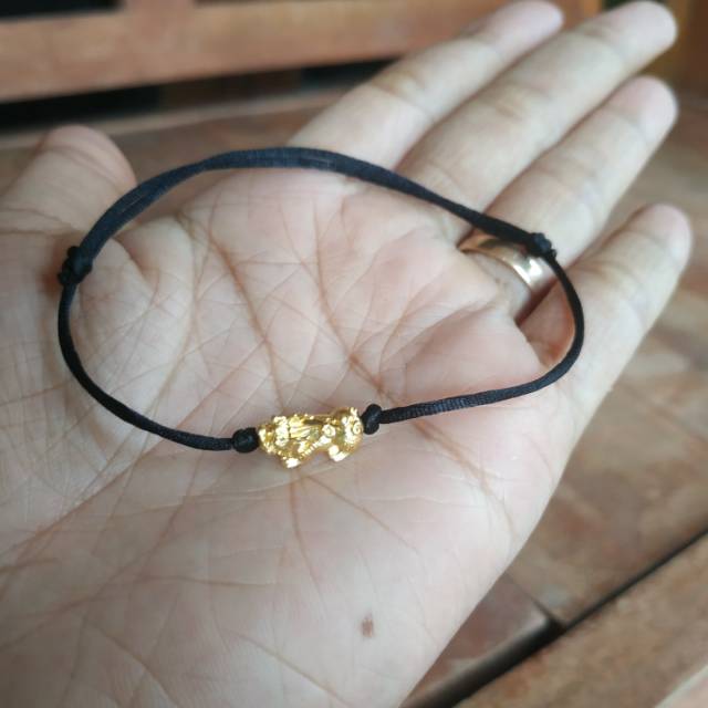 Gelang tali emas asli 24 karat