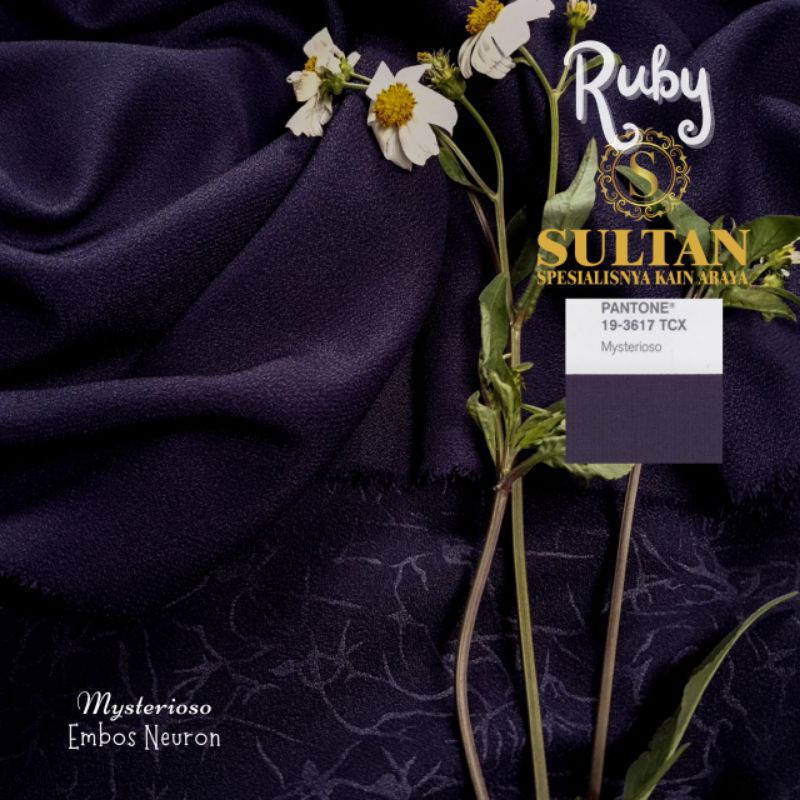 50CM EMBOS NEURON RUBY MYSTERIOSO WOLLYCREPE KAIN ABAYA SULTAN