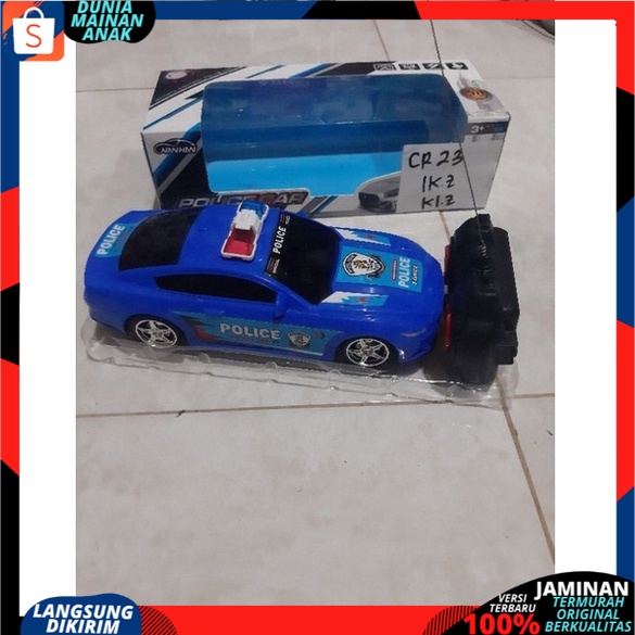 Mainan mobil Remot kontrol POLISI SEDAN BERLAMPU Rc  Rally Mini Speed Up / Mainan Anak Laki Laki