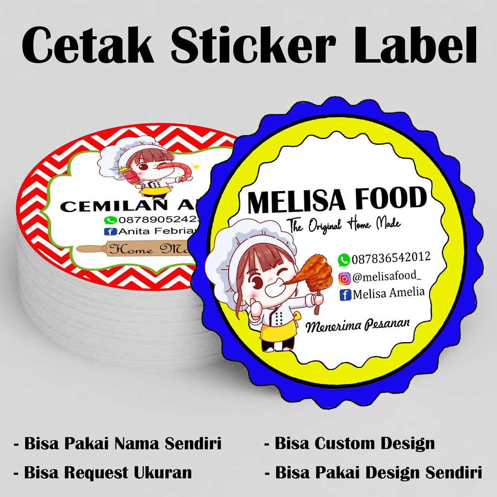 

(AP15) CETAK STIKER LABEL BAHAN CHROMO - CETAK STICKER LOGO - STIKER MAKANAN - STIKER JUALAN - STICKER SNACK - CETAK LABEL - CETAK LOGO - LOGO MAKANAN - CETAK LOGO SENDIRI - PRINT STIKER - CETAK STIKER KEMASAN - LABEL KEMASAN - STIKER DESIGN SENDIRI