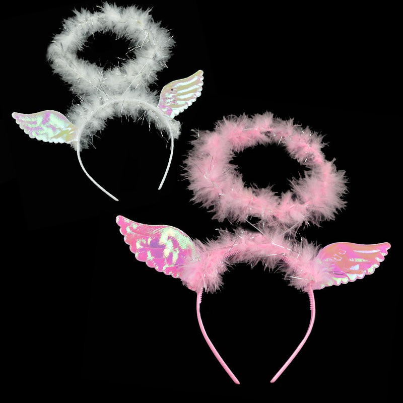 HBML bando angel head wings ring malaikat headband cosplay