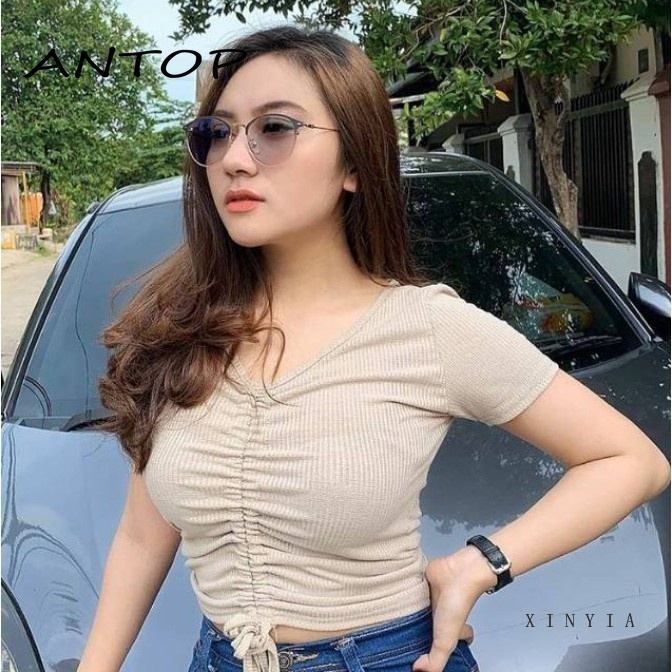 [2 In 1 Photocromic] Kacamata Lensa Photocromic + Anti Radiasi Blueray (Bluechromic) Pria Wanita Frame Besi Photochromic ANTOP