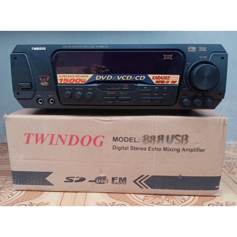 Twindog , TD , 888 USB , Twin Dog , Ampli , Amply , Ampli power , Amplifier  Remote