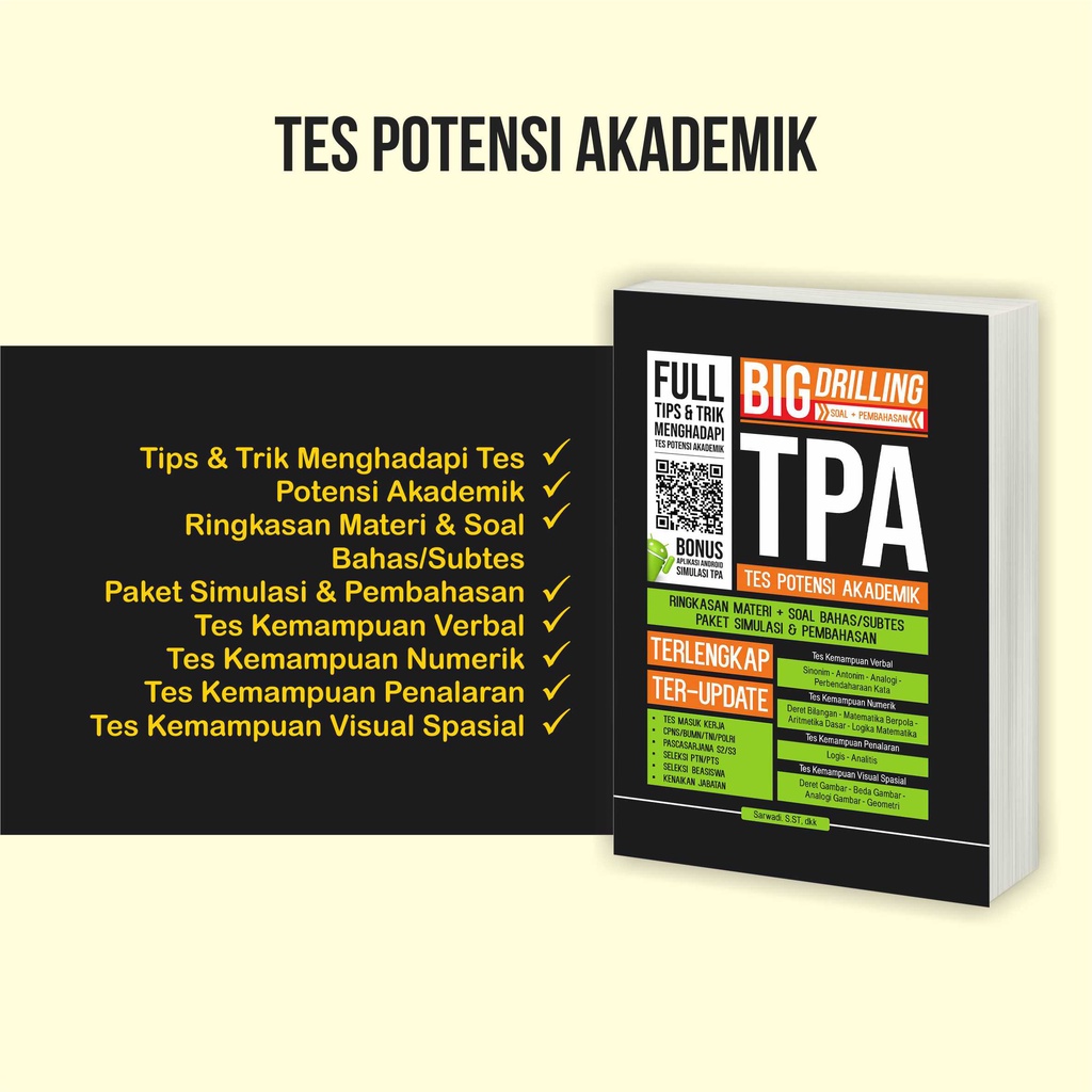 Buku Tes Potensi Akademik Terlengkap dan Terupdate Ringkasan Materi Soal dan Pembahasan-1